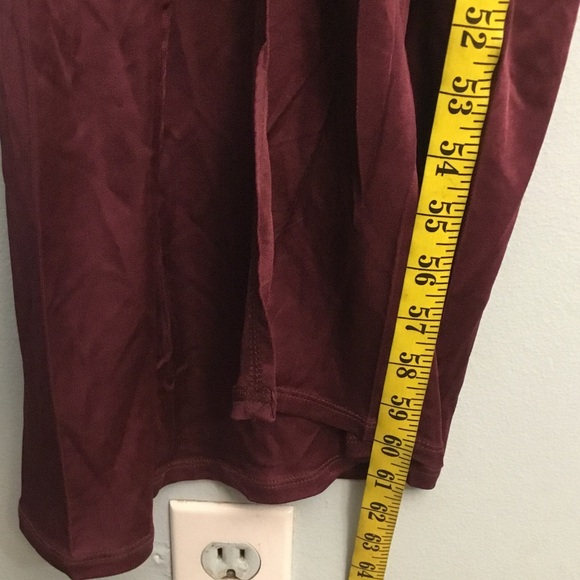 YOUNG FABULOUS AND BROKE Elegant Burgundy Maxi Dress - Picture 11 of 15